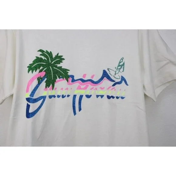 NWT Gucci Hawaii print T-shirt in white size M